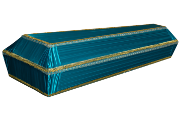 Гроб обитый тканью "Траур"